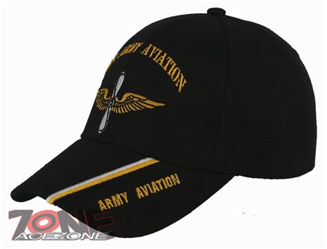 New Us Army Aviation Ball Cap Hat Black Mens Hats