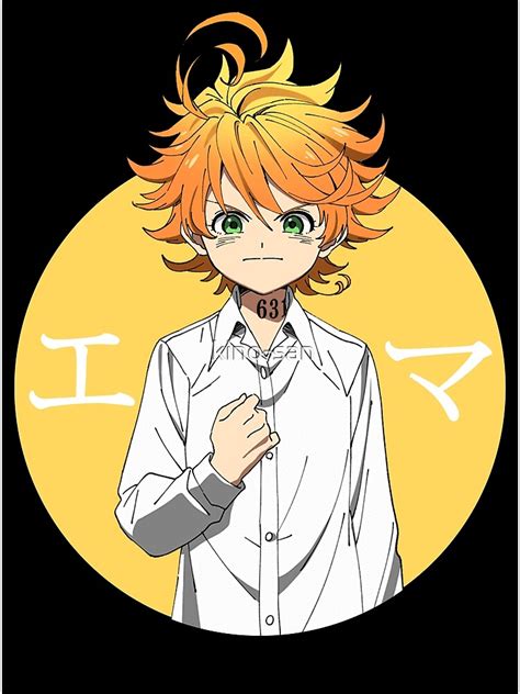 Emma The Promised Neverland Circle Anime Poster By Kino San Redbubble