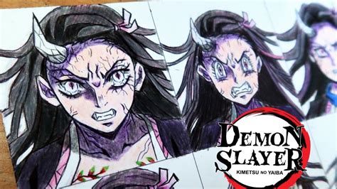 Drawing Nezuko Demon Form In Different Anime Styles Demon Slayer