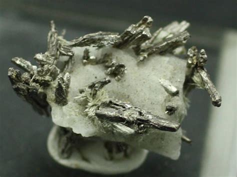 Silver Crystals In Calcite Morocco Mineral Specimen For