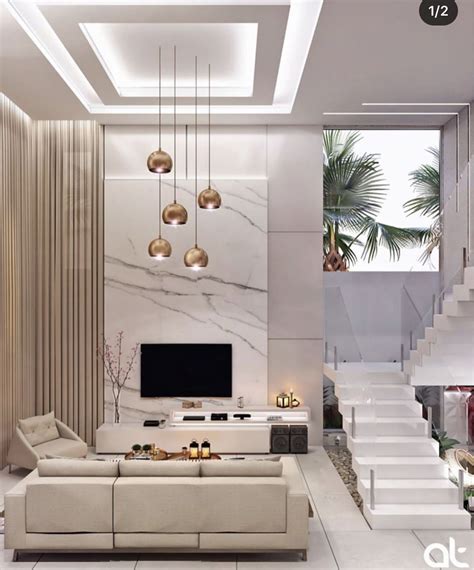 30 Modern High Ceiling Living Room Decoomo