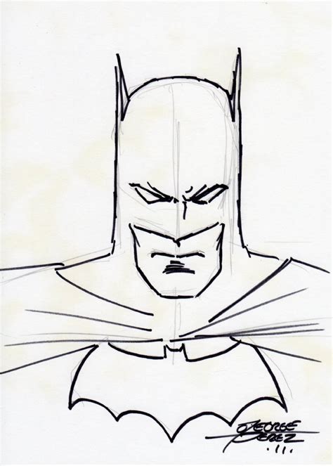 Batman Sketch Dc Comics By George Perez
