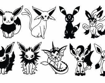 Free Free 124 Eevee Evolution Svg SVG PNG EPS DXF File