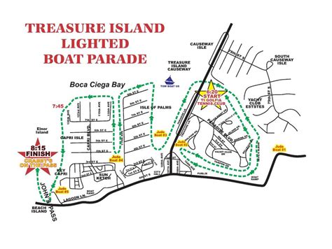 experience the treasure island holiday lighted boat parade