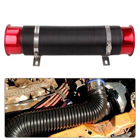 3 Universal Flexible Car Cold Air Intake Hose Filter Pipe Telescopic Tube Kit Ebay