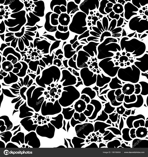 Seamless Flower Pattern Stock Vector By ©all About Flowers 156158454