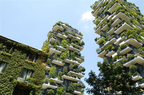 Bosco Verticale Vertical Forests Apartment Buildings In Milan Italy