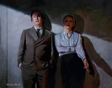 Jimmy And Kim Share A Smoke Better Call Saul Painting By Joseph Oland