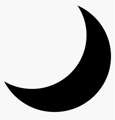 Emojione Bw 1f319 Black Moon Symbol Copy And Paste Hd Png Download