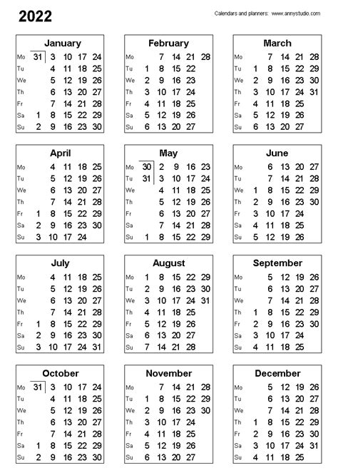 This is the best choice to mark holidays, events, and appointments. Small Yearly Calendars For 2021 And 2022 - Calendar ...