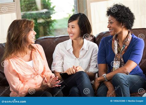 Diverse Group Of Women Talking Stock Photo Image Of Females Bonding