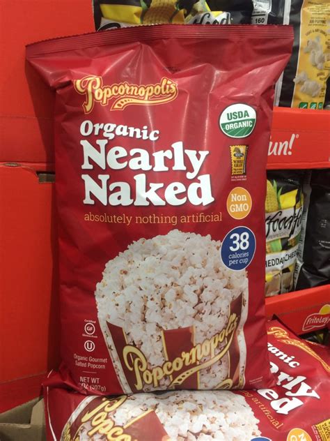 Popcornopolis Organic Nearly Naked Popcorn OZ Bag CostcoChaser