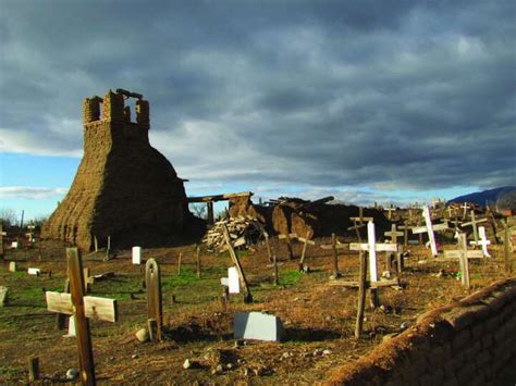 A Cemetery And The Ruins Of An Old Church In Taos Pueblo Photo 6313703