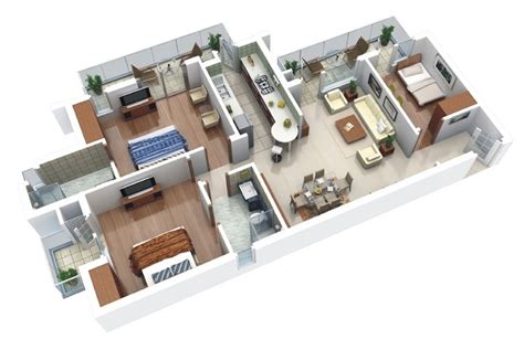 2 bedroom apartment layout ideas. 25 Two Bedroom House/Apartment Floor Plans