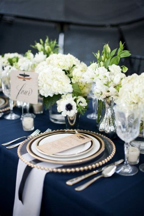 Maybe you would like to learn more about one of these? 40 Pretty Navy Blue and White Wedding Ideas | Deer Pearl ...
