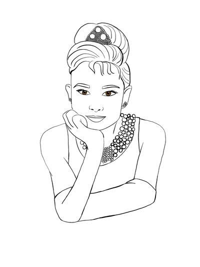Descendants coloring pages are a fun way for kids of all ages, adults to develop creativity, concentration, fine motor skills, and color recognition. Audrey Hepburn Coloring Pages at GetColorings.com | Free ...