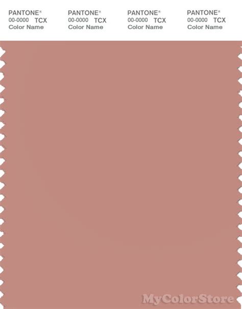 Pantone Smart 16 1516 Tcx Color Swatch Card Pantone Cameo Brown