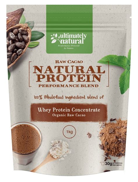 Organic Raw Cacao Natural Whey Protein Powder Ultimately Natural