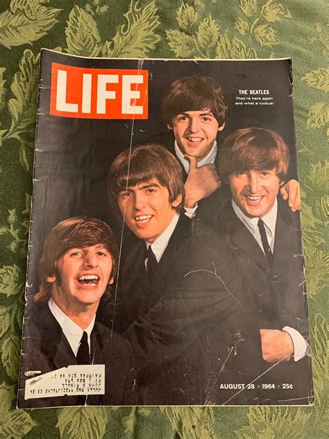 The Beatles Life Magazine Etsy