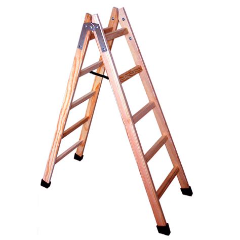 Escaleras de madera tijera - Escaleras Navarra