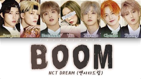 Nct Dream 엔시티드림 — Boom 7 Members Ver Color Coded Lyrics Hanrom