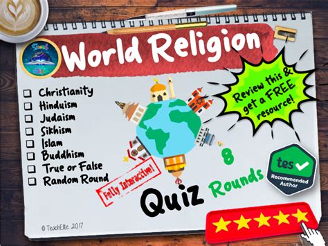 Religious Education Quiz Teaching Resources