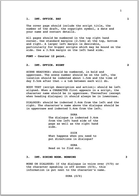 How To Format A Screenplay Australian Writers Centre Blog