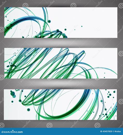 Set Of Bright Banners Stock Vector Illustration Of Digital 43457820