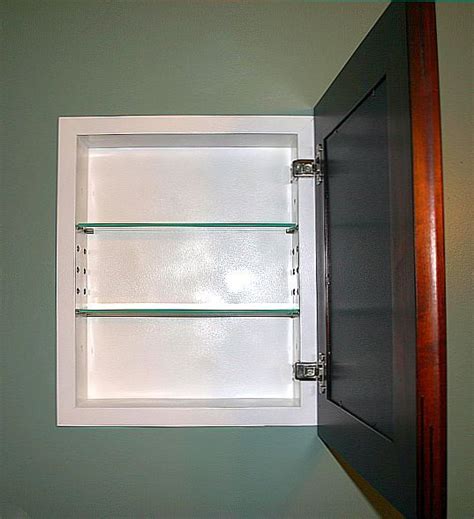 Built in medicine cabinet with mirror. Built in cabinet where window currently is? | Recessed ...