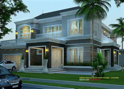 Desain rumah layout denah rumah klasik 2 lantai type 120x200 via rumahuni.com. Gambar Desain Rumah Mewah Klasik Minimalis Terbaru ...