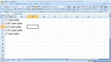 Where is the data validation tab in excel. Data Validation 2 - Create Drop Down Menus From Source ...