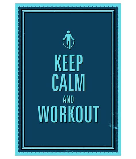 Seven Rays Keep Calm And Work Out Poster Buy Seven Rays Keep Calm And