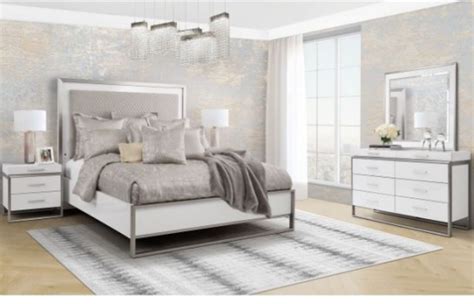 Marquee Collection Bedroom Panel Bed By Michael Amini
