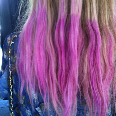 Amazing Dip Dyed Hair Seen At Madewell Coachella Party Red Dip Dye Dip