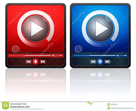 Media Player Icon Stock Vector Illustration Of Vector 27972476