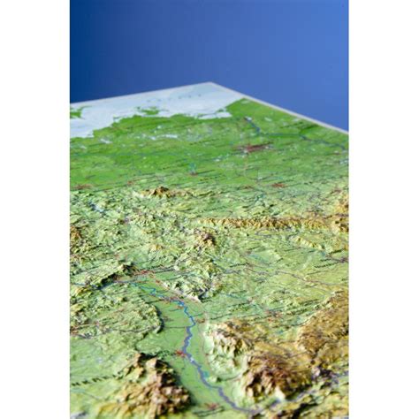 Georelief Harta In Relief 3d A Germaniei Mare In Germana Geostorero