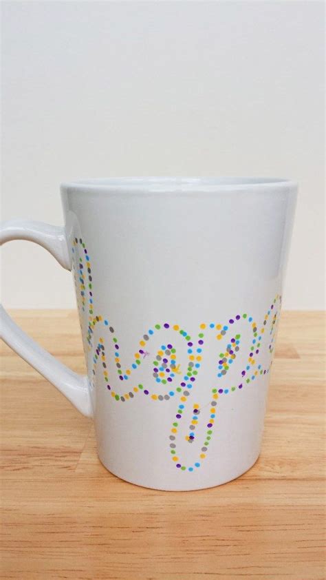 Diy Dotted Sharpie Mugs Using Dollar Store Mugs Sharpie Mug Designs