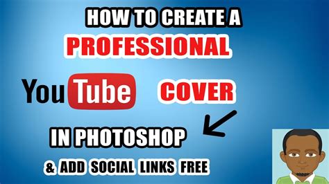 How To Make A Youtube Bannerchannel Art And Add Social Media Links Diy