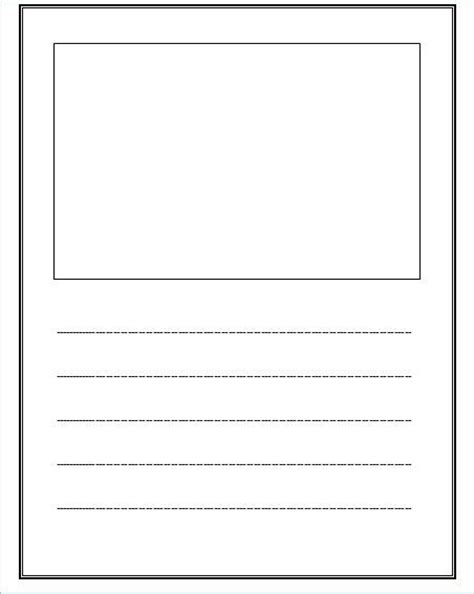 Free Lined Paper With Space For Story Illustrations