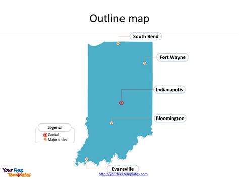 Indiana Map Powerpoint Templates Free Powerpoint Templates