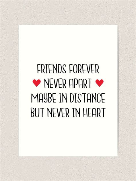 Long Distance Friendship Friends Forever Never Apart Maybe In