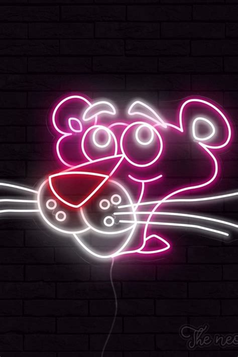 pink panther  neon clubcom cool neon signs neon signs