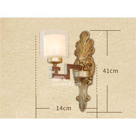 Buy somil sconce wall lamp with wooden fitting and decorative colorful glass shade (round, all fixture), compatible with 5 to 80 watt led and other b22 holder bulb: Carved 2 Light Wall Sconce Living Room European Bedside ...
