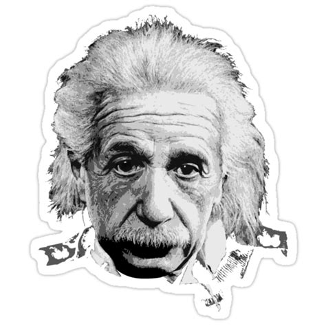 Albert Einstein Emc² Illustration Stickers By Creative Spectator