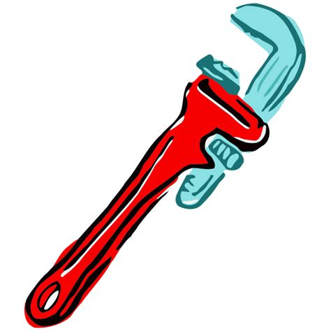 Pipe Wrench Vector Symbol Free Svg