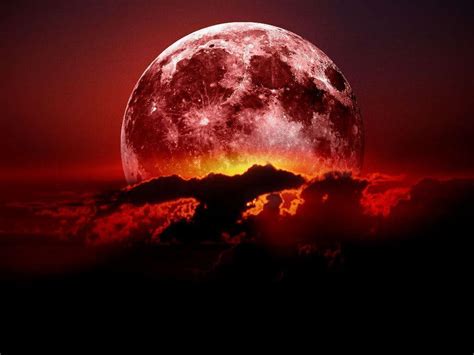 Red Moon Wallpaper Amazing Nature Red Moon Wallpaper 35593