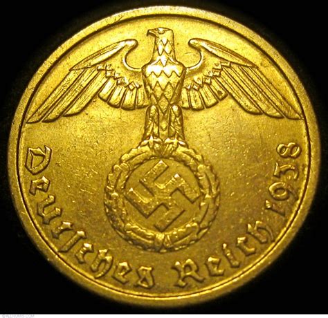 10 Reichspfennig 1938 J Third Reich 1933 1945 Germany Coin 23397