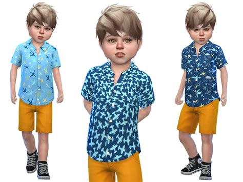 The Sims Resource Shirt For Toddler Boys 02