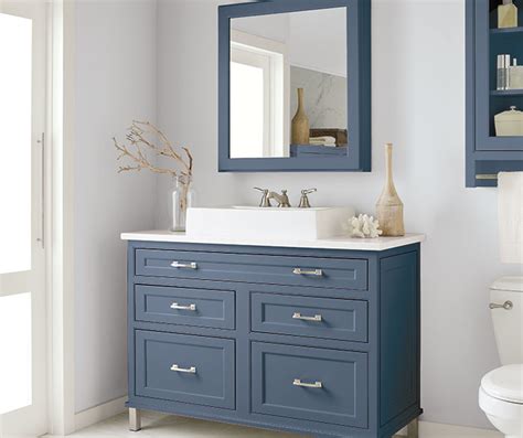 Blue Painted Bathroom Cabinets Rispa