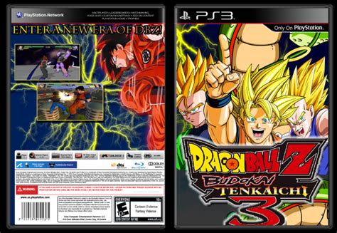Dragon Ball Z Budokai Tenkaichi 3 Playstation 3 Box Art Cover By
